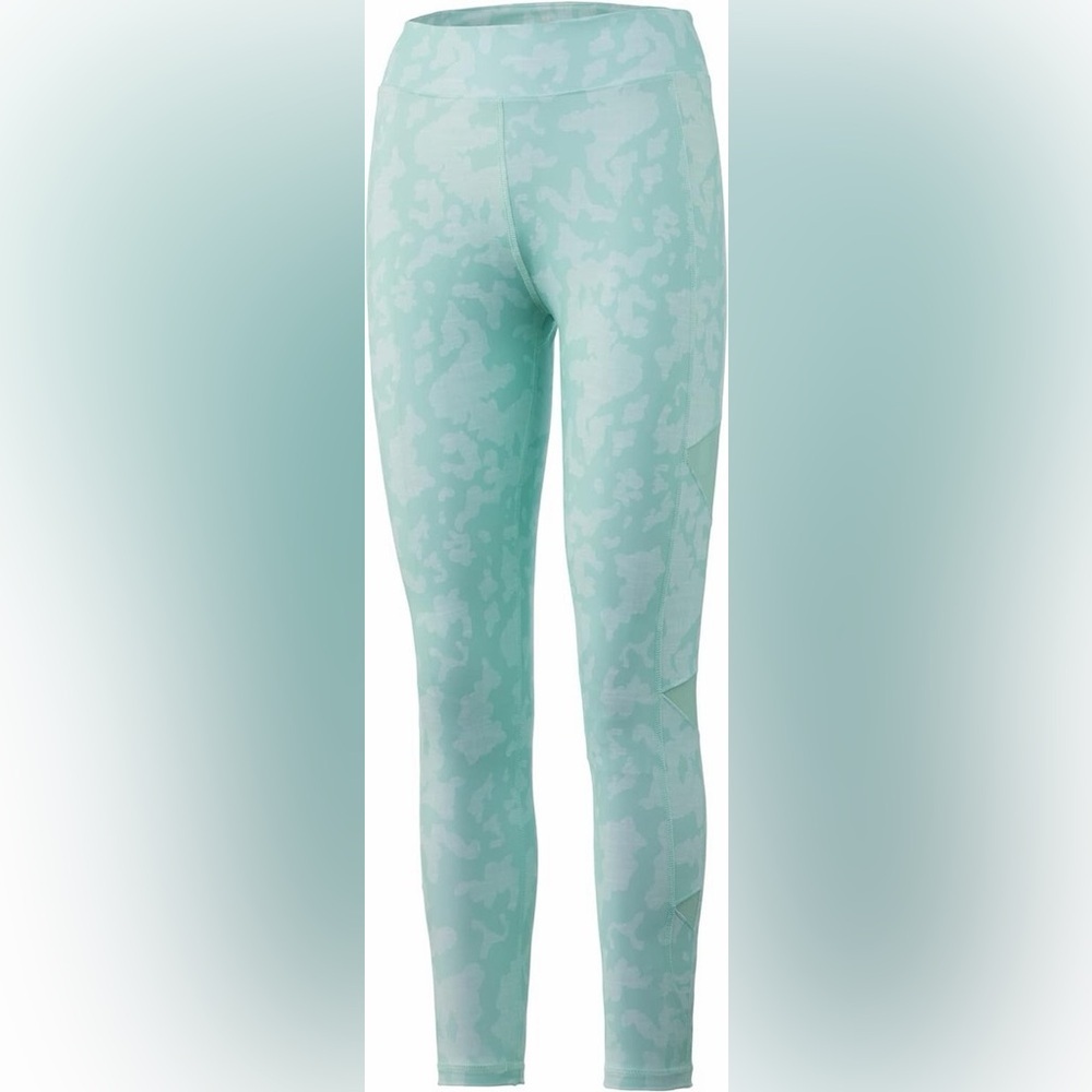 Women's Huk Reel On Performance Leggings Green Size XLarge - Picture 9 of 9